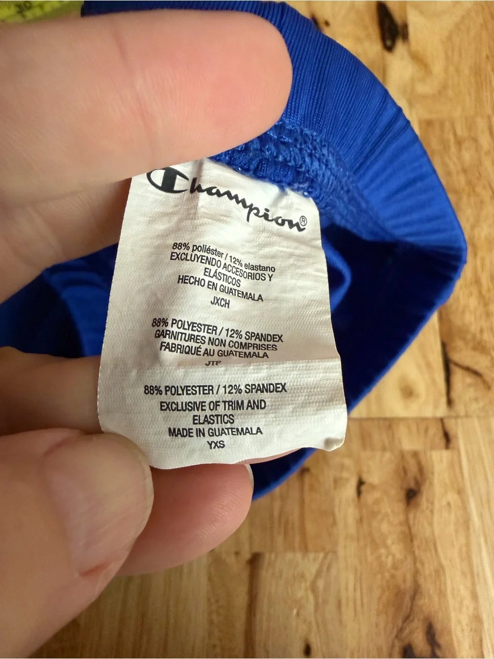 Champion Blue Performance Shorts with Elastic Waist